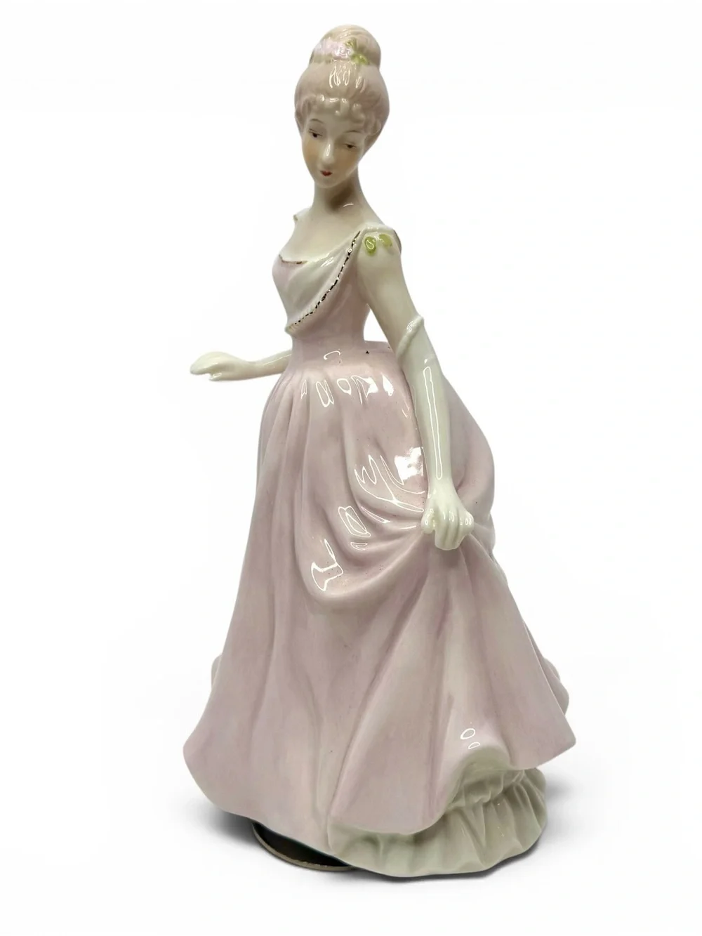 Vintage Porcelain Musical Spinning Figurine